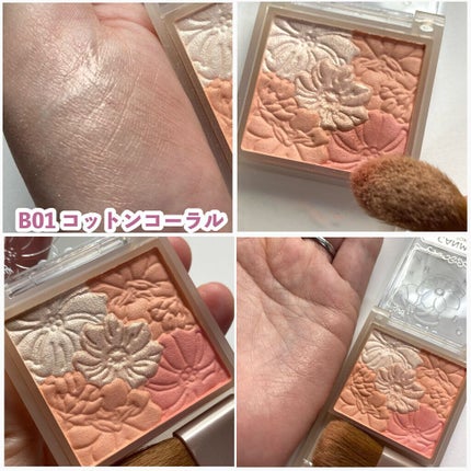 グロウフルールチークス(ブレンドタイプ)/キャンメイク/パウダーチークを使ったクチコミ(6枚目)