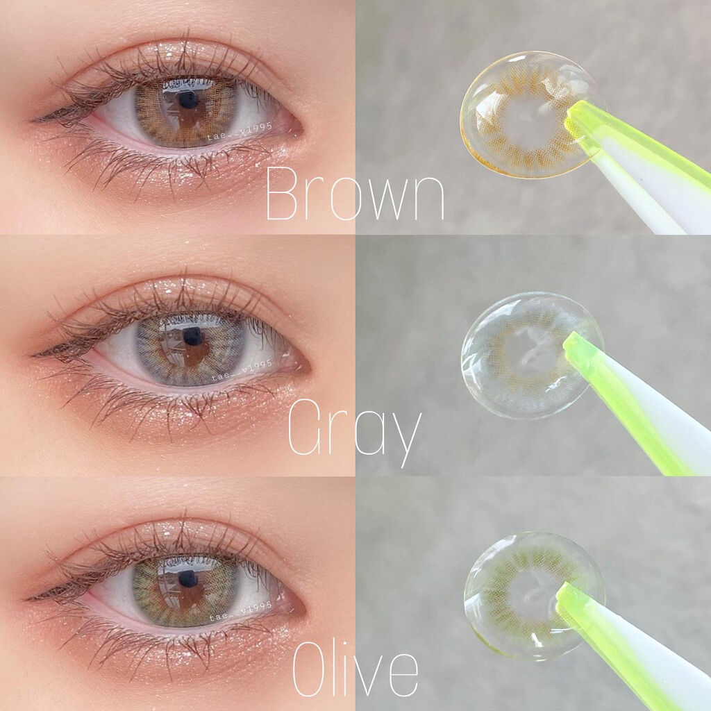 エアリス(Heiress) ブラウン/OLOLA/カラーコンタクトレンズを使ったクチコミ（3枚目）