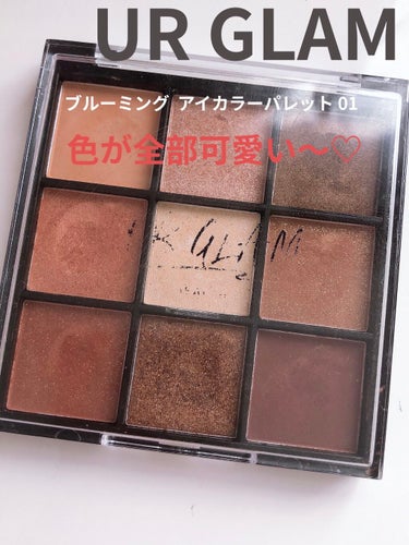 UR GLAM　BLOOMING EYE COLOR PALETTE/U R GLAM/アイシャドウパレットを使ったクチコミ（1枚目）