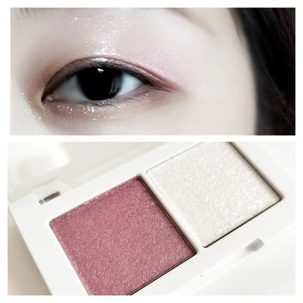 マイカラー デュオシャドウ/FAVES BEAUTY/アイシャドウパレットを使ったクチコミ(2枚目)