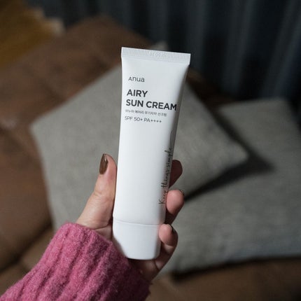エアリーサンクリーム SPF50+PA++++/Anua/日焼け止めクリームを使ったクチコミ(1枚目)