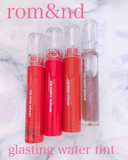 グラスティングウォーターティント/rom&nd/リップティントを使ったクチコミ(1枚目)