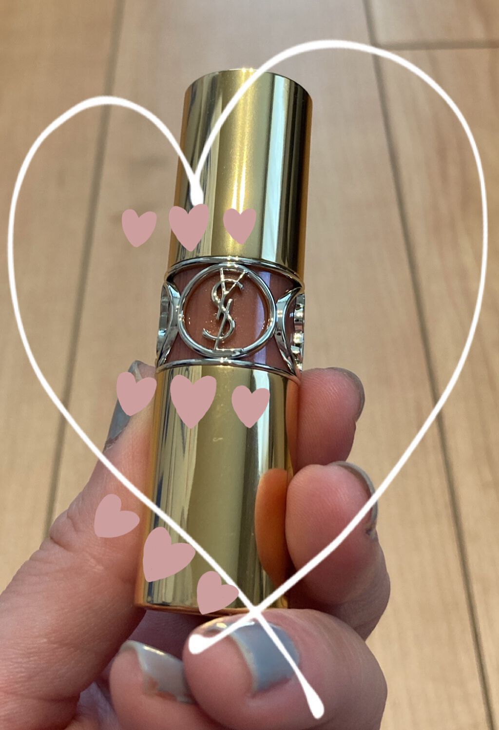 ルージュ ヴォリュプテ シャイン/YVES SAINT LAURENT BEAUTE/口紅を使ったクチコミ(4枚目)