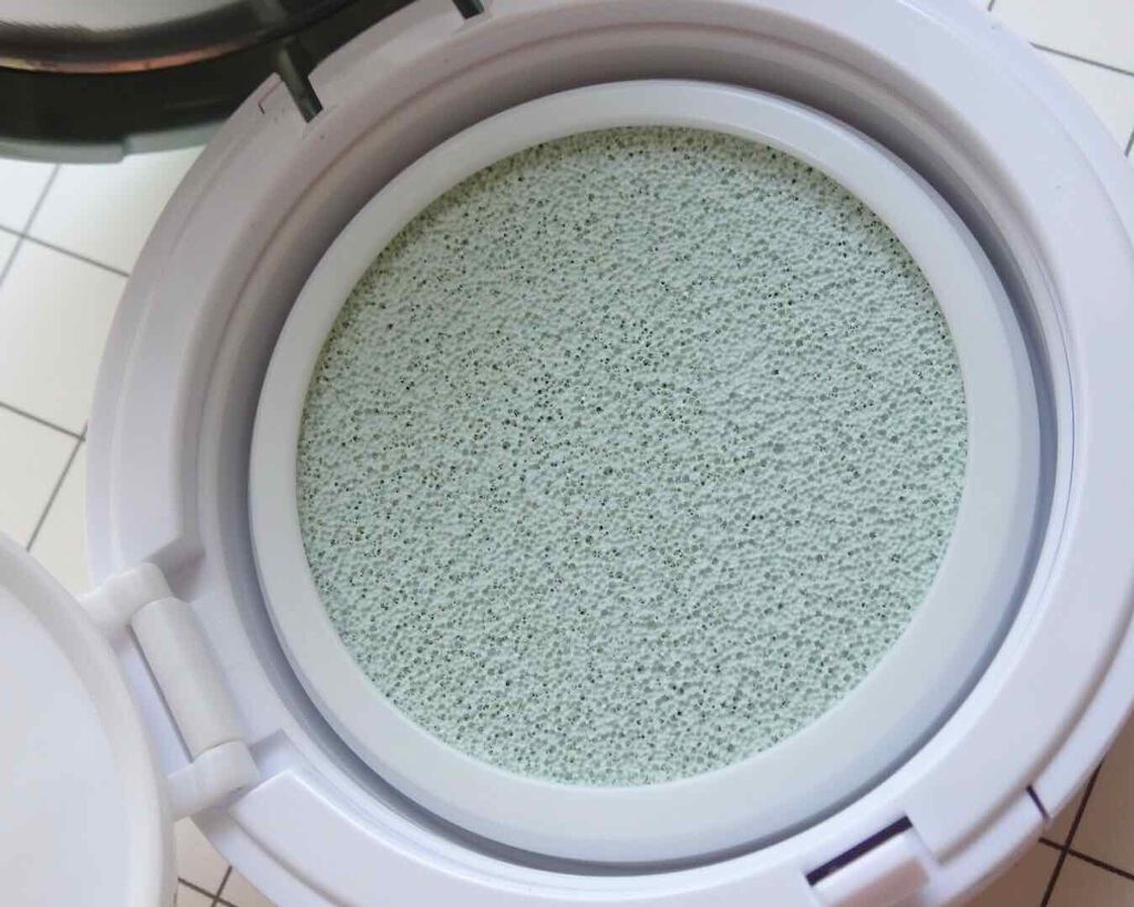 M クッションベース(ミント)/MISSHA/化粧下地を使ったクチコミ（3枚目）