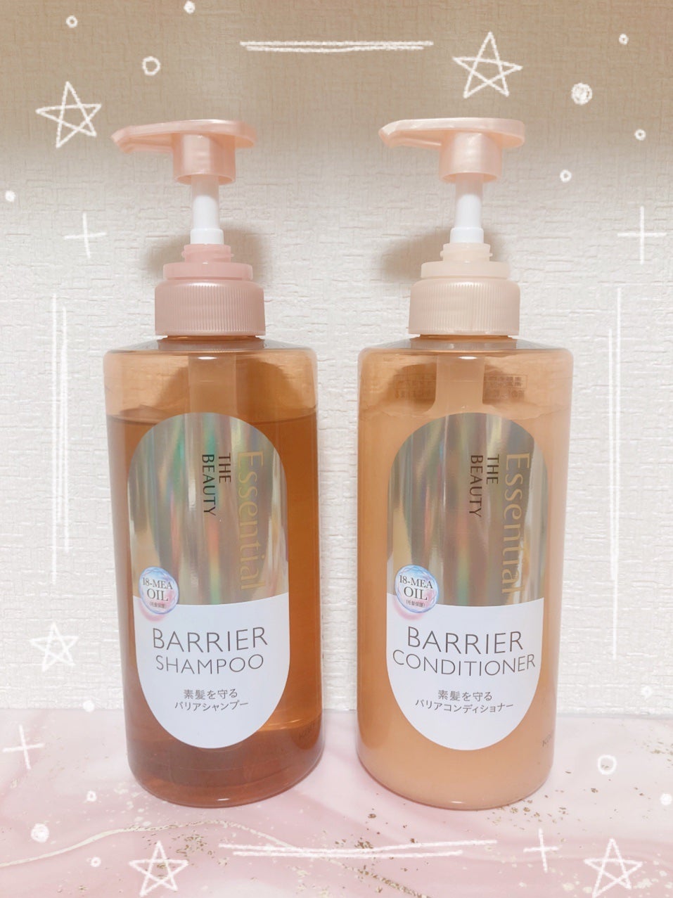 ザビューティ 髪のキメ美容素髪を守る バリアシャンプー/コンディショナー/エッセンシャル/シャンプー・コンディショナーを使ったクチコミ(1枚目)