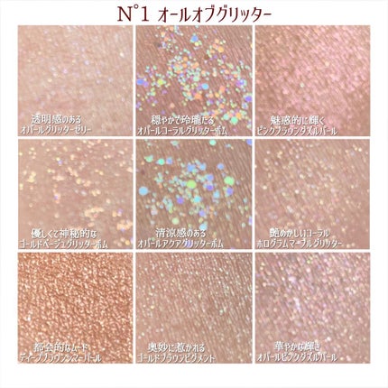 グリッターペディアアイパレット/unleashia/アイシャドウパレットを使ったクチコミ(3枚目)