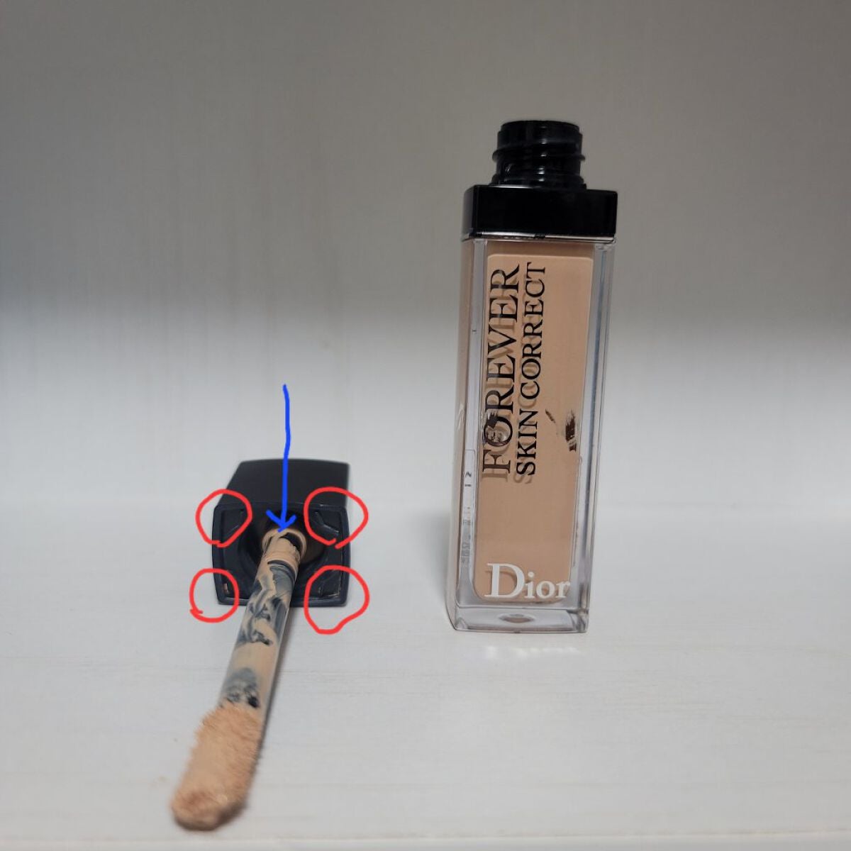 【旧】ディオールスキン フォーエヴァー スキン コレクト コンシーラー/Dior/リキッドコンシーラーを使ったクチコミ(2枚目)