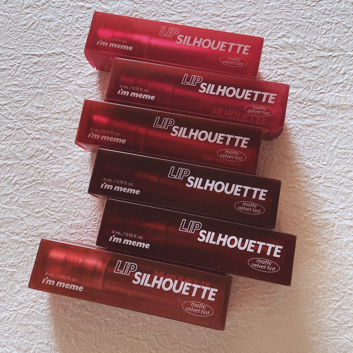 リップシルエットマットベルベットティント/i’m meme/リップティントを使ったクチコミ(2枚目)
