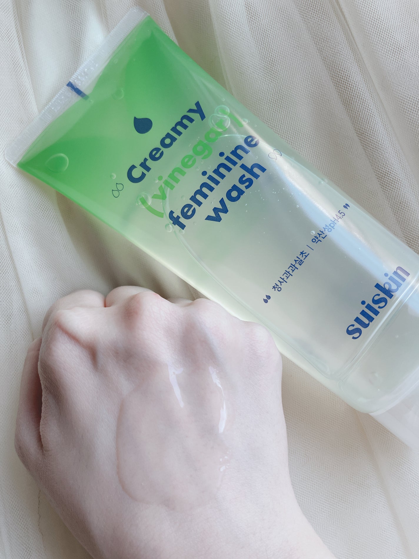 クリーミービネガーフェミニンウォッシュ/suiskin/ボディソープを使ったクチコミ(3枚目)