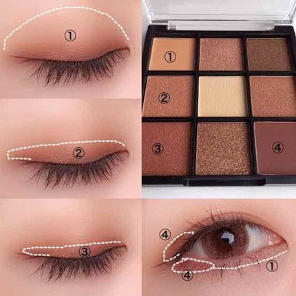 UR GLAM BLOOMING EYE COLOR PALETTE/U R GLAM/アイシャドウパレットを使ったクチコミ(2枚目)