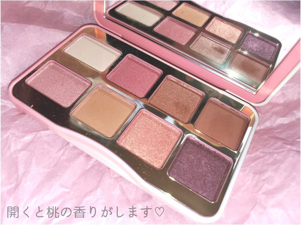 ティックルドピーチ ミニ アイシャドウ パレット/Too Faced/アイシャドウパレットを使ったクチコミ(2枚目)