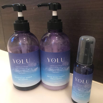 リラックスナイトリペア シャンプー/トリートメント/YOLU/市販シャンプーを使ったクチコミ(1枚目)