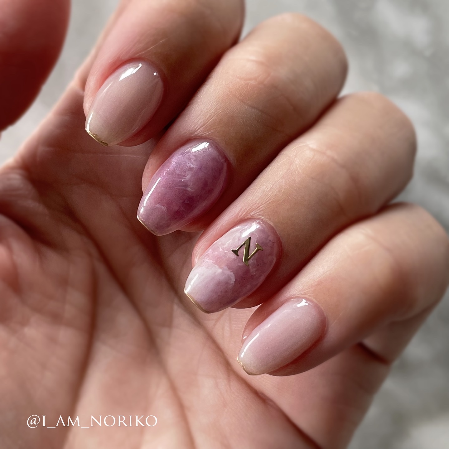 GELiSM (ジェリズム) M09 frozen lilac/D-UP/ジェルネイルを使ったクチコミ（1枚目）