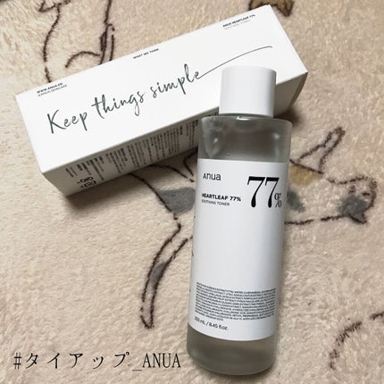 ãã¯ãã 77 ã¹ãŒãžã³ã°ãããŒ/Anua/åç²§æ°Žã䜿ã£ãã¯ãã³ãïŒ1æç®ïŒ