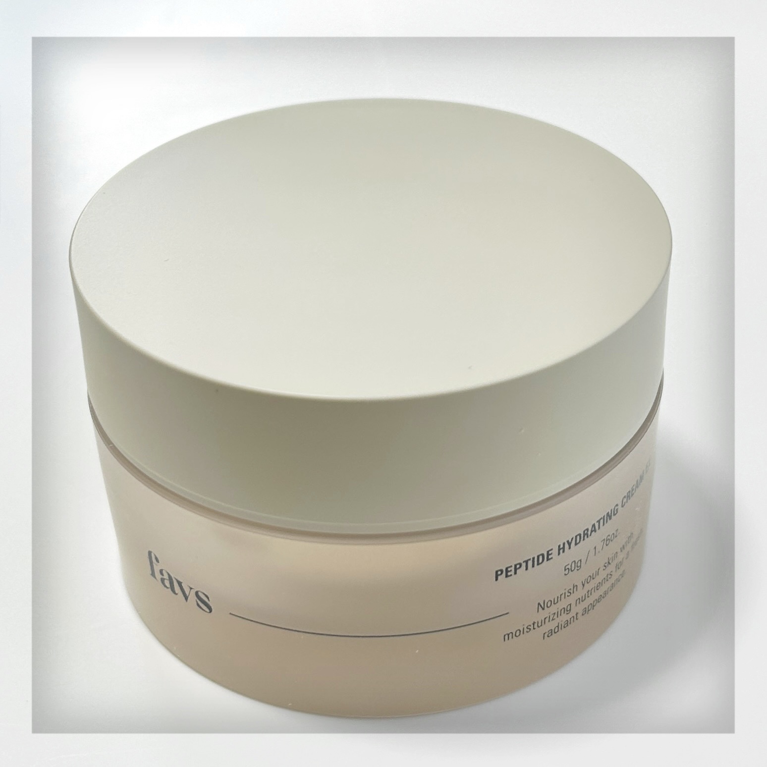 ペプチドハイドレーティングクリーム EX/favs/フェイスクリームを使ったクチコミ（1枚目）