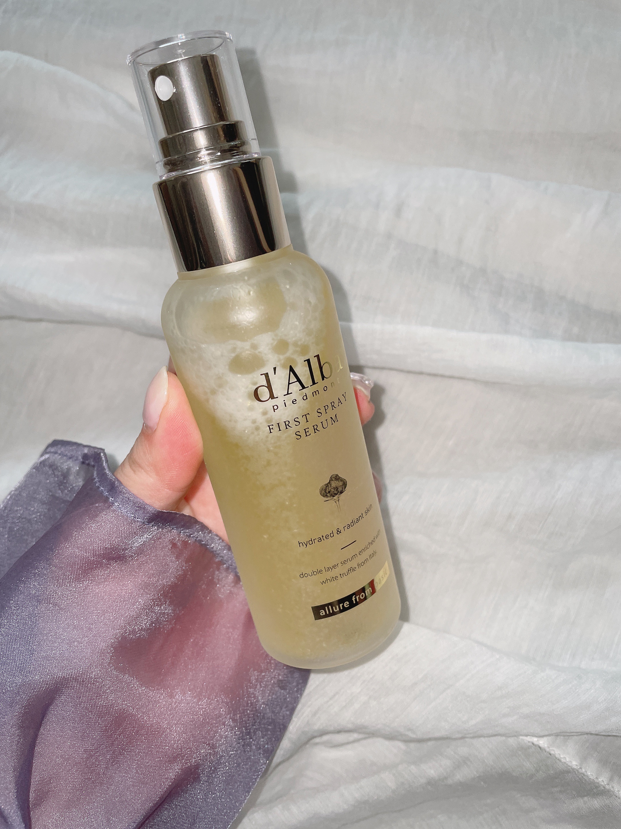 ダルバ ホワイトトリュフファーストスプレーセラム/ダルバ/ミスト状化粧水を使ったクチコミ（2枚目）