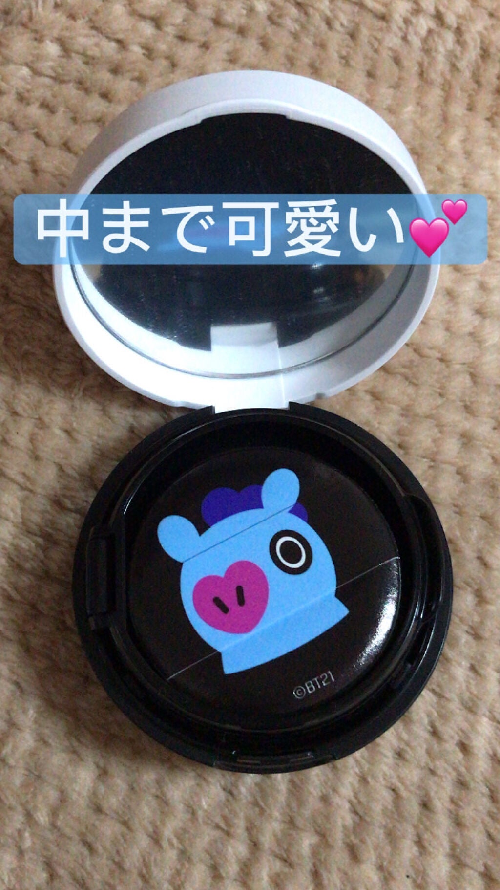 VT X BT21 チーククッション/VT/ジェル・クリームチークを使ったクチコミ(2枚目)