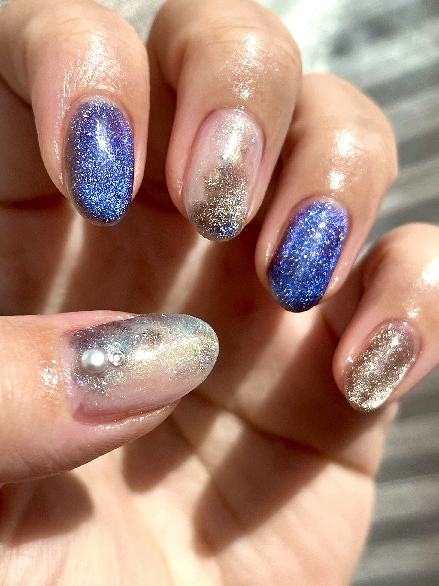 パル カラージェル ピンクオーロラ/キャンドゥ/ジェルネイルを使ったクチコミ（1枚目）