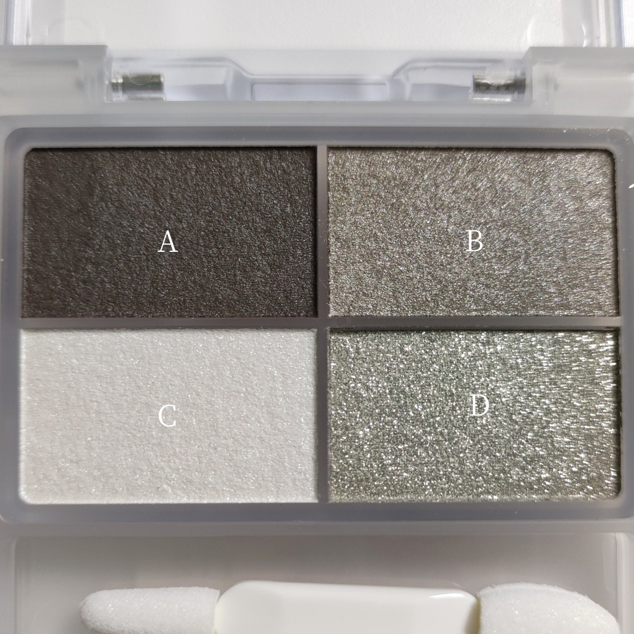 フェイスカラーパレット 510 モノクロームグレイ/チャコット・コスメティクス/アイシャドウパレットを使ったクチコミ（2枚目）