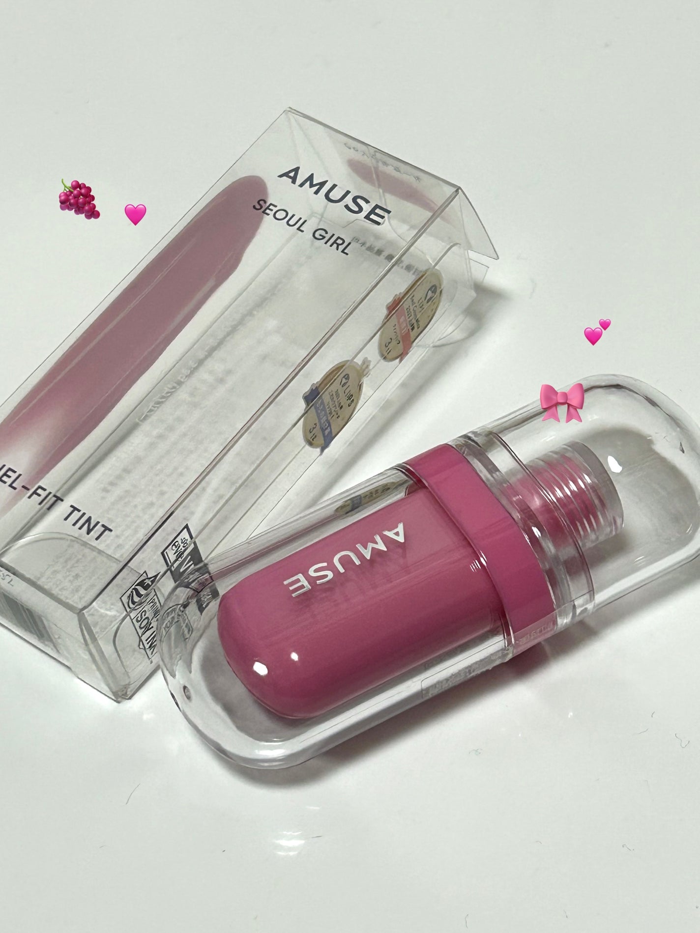 ジェルフィットティント/AMUSE/リップティントを使ったクチコミ(1枚目)