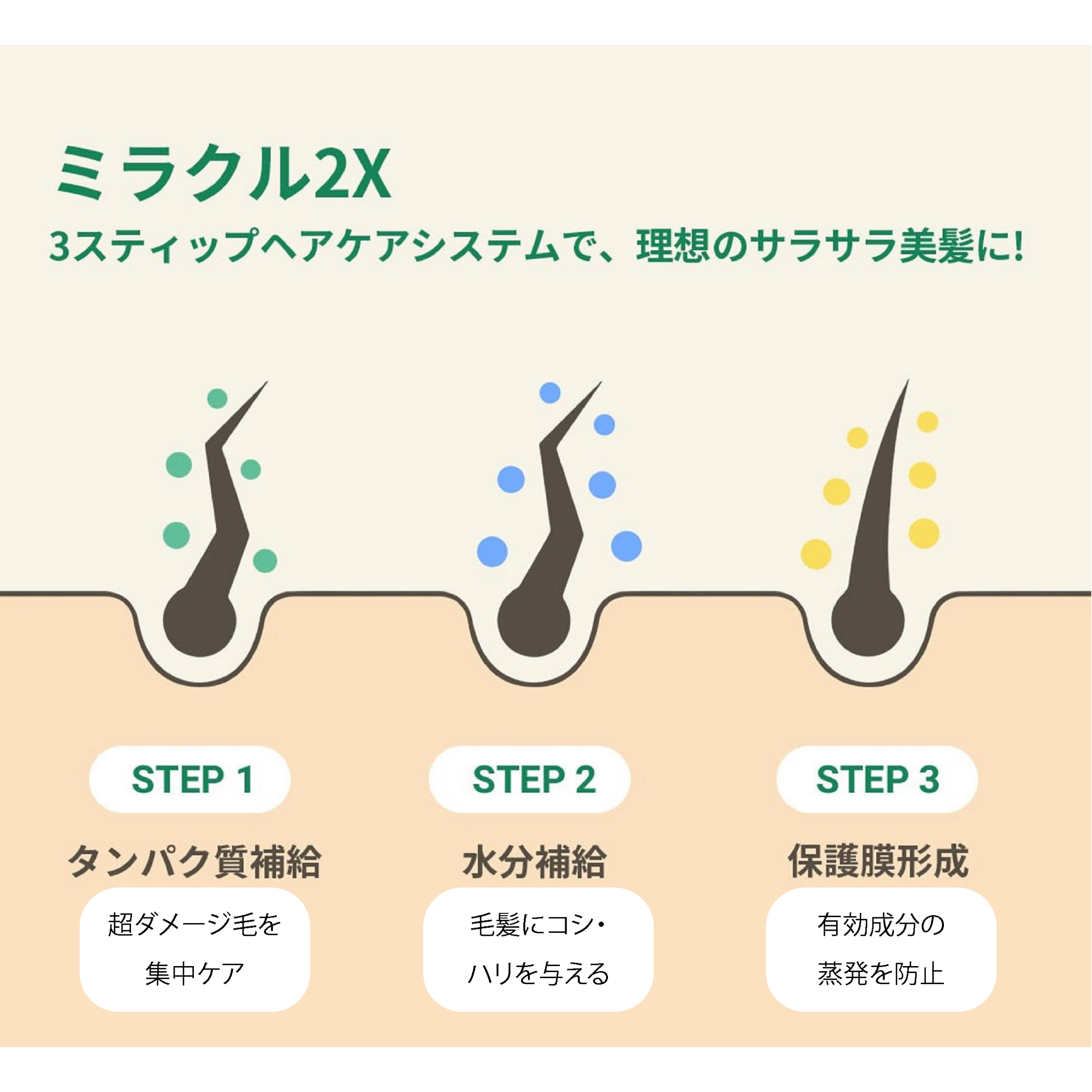 ヘアトリートメント ミラクル2X (シグネチャー)/moremo/洗い流すヘアトリートメントを使ったクチコミ（2枚目）