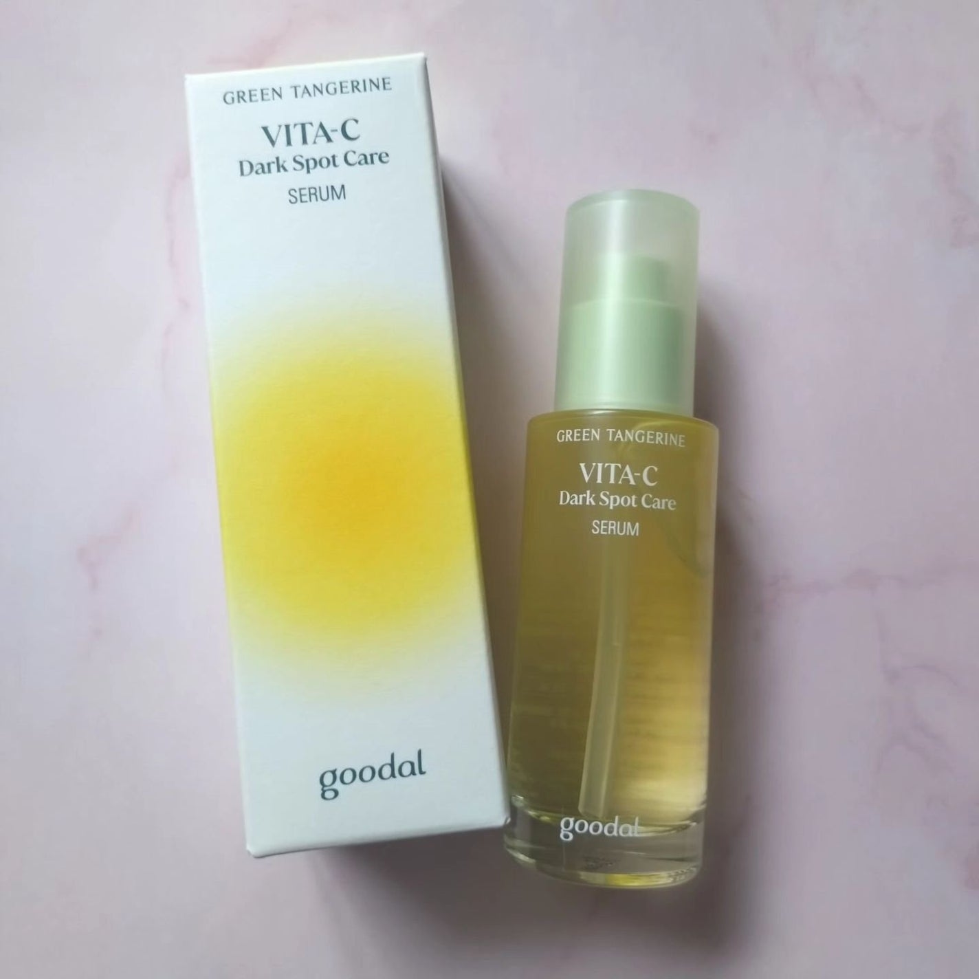 グリーンタンジェリン ビタC ダークスポットケアセラム/goodal/美容液を使ったクチコミ(1枚目)