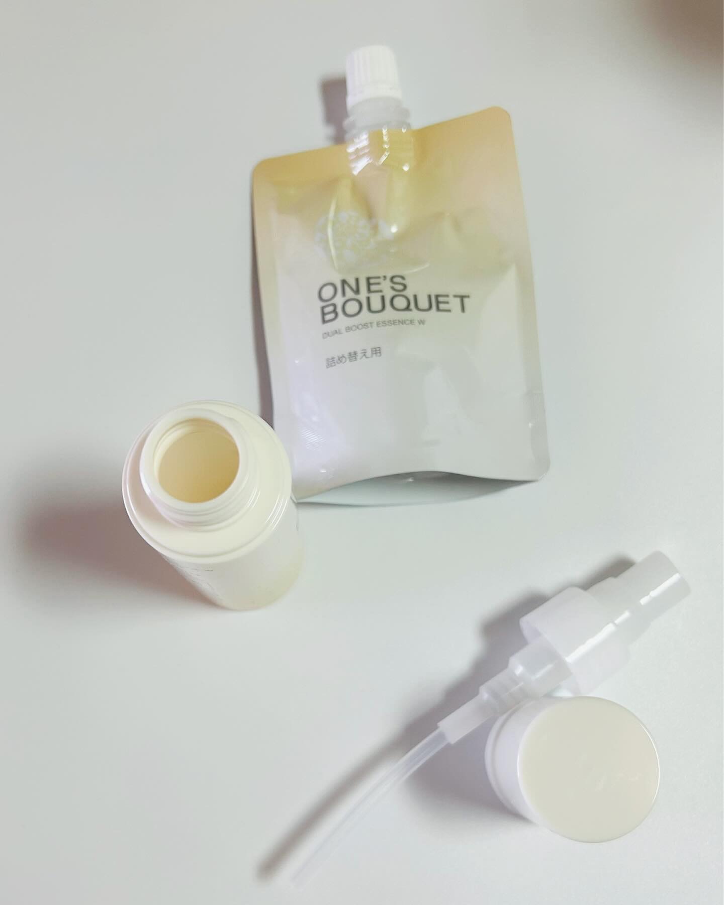 ONE’S BOUQUET（ワンズブーケ デュアルブーストエッセンス W）/M＆Hラボ/美容液を使ったクチコミ（3枚目）