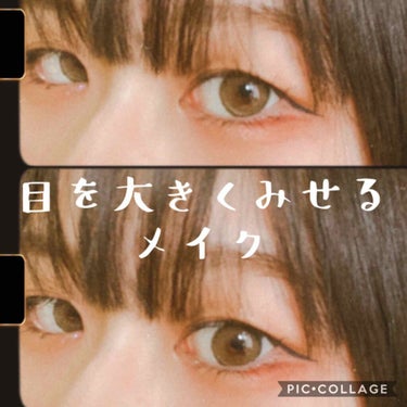 今日はとにかく目を大きくみせるメイクの紹介です👀

私は奥二重で目が小さいことがコンプレックスなので、どうにかして大きくみせれないかこの自粛期間に研究しました...!!(二重はまだ練習中です😢)

この