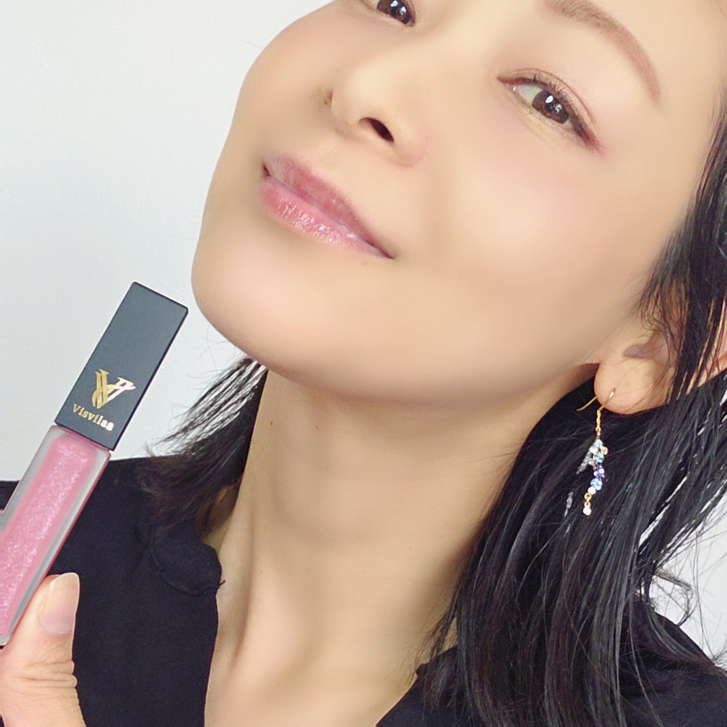 Vヴィヴィットロゼ リップグロス/Visvilaa/リップグロスを使ったクチコミ(4枚目)
