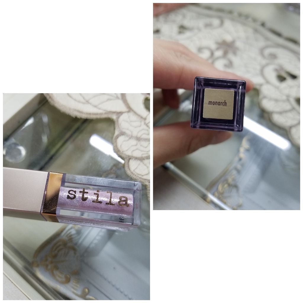 グリッター&グロウ リキッドアイシャドウ/stila/グリッターを使ったクチコミ（1枚目）