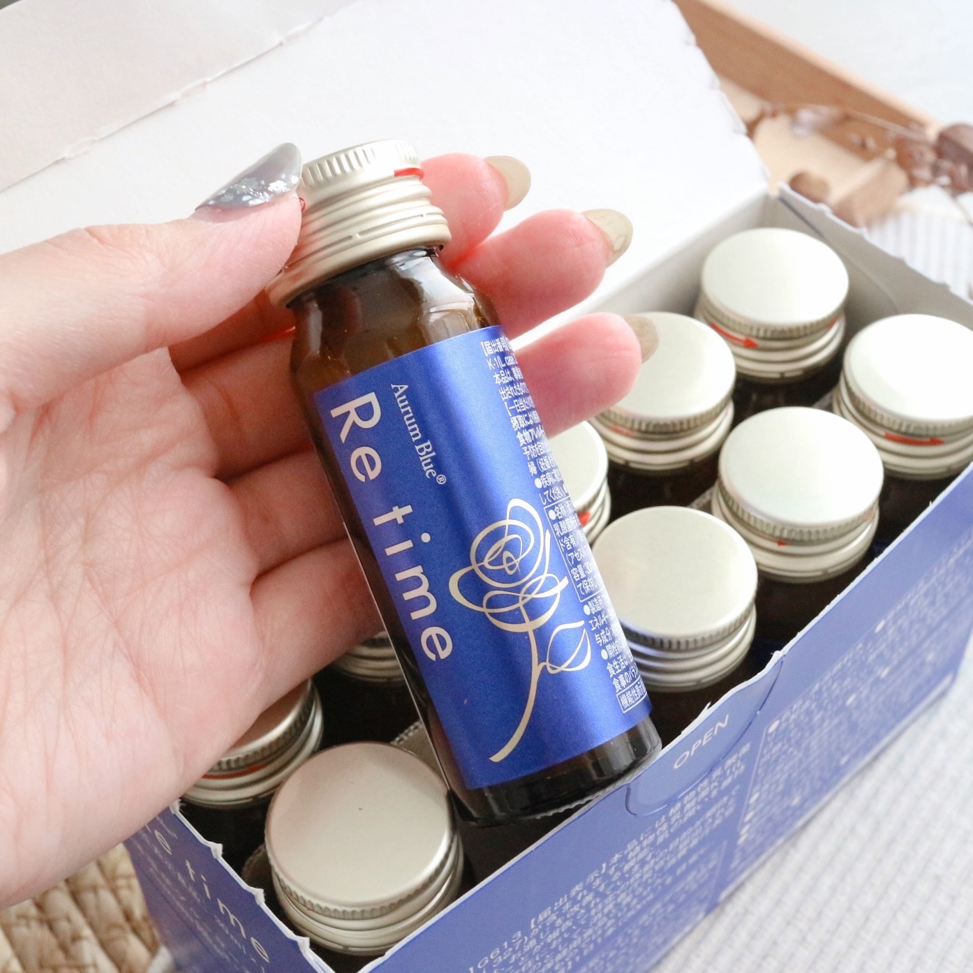 Re time ブルーローズドリンク/オーラムブルー/美容ドリンクを使ったクチコミ（3枚目）