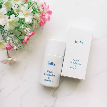 リキッド ファンデーション/iniks/リキッドファンデーションを使ったクチコミ(1枚目)