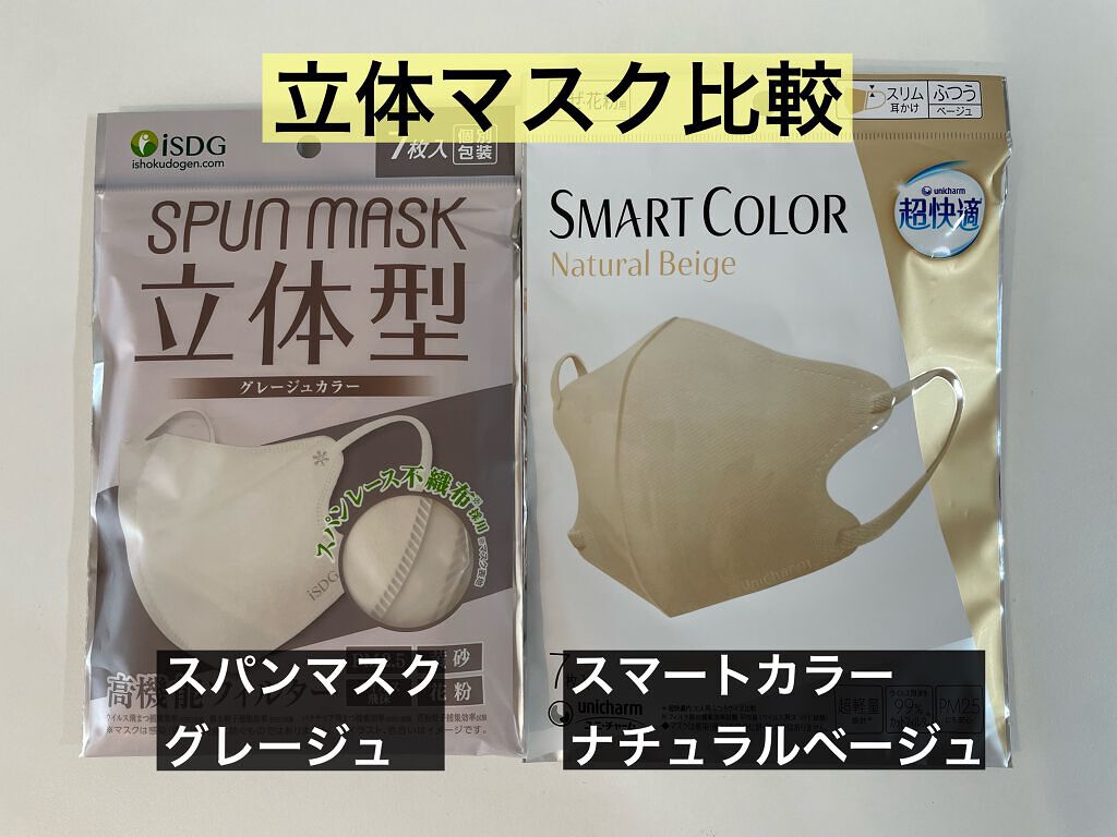 超快適マスク SMART COLOR/ユニ・チャーム/マスクを使ったクチコミ(1枚目)