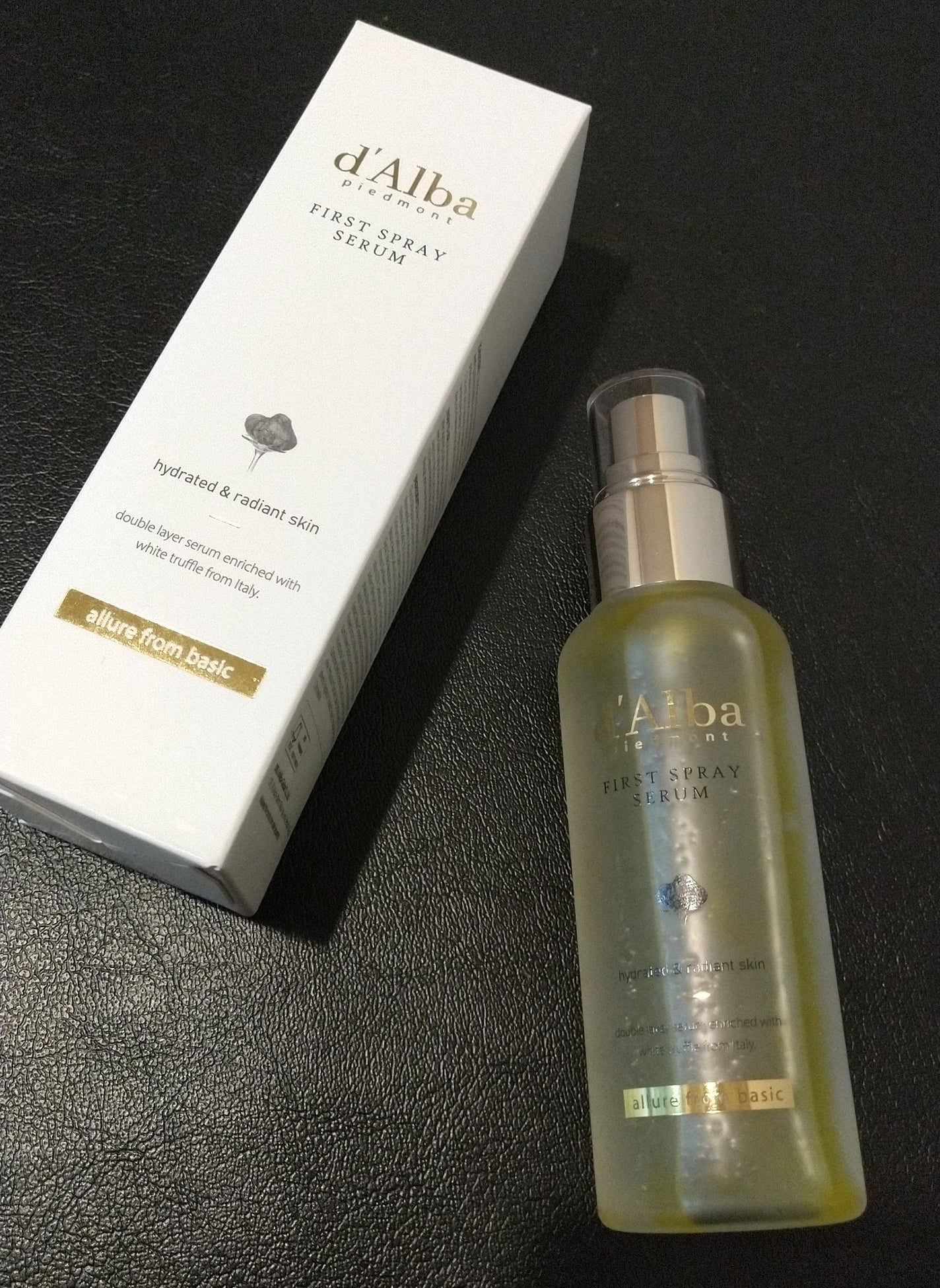 ダルバ ホワイトトリュフファーストスプレーセラム/ダルバ/ミスト状化粧水を使ったクチコミ(1枚目)