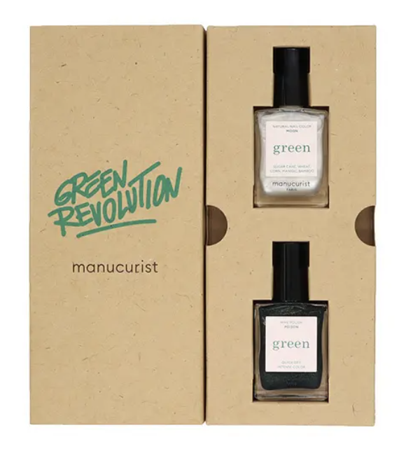 2023 クリスマスコフレ〈グリーンフラッシュ ネイルラッカー〉 オーベルジーヌ＆デューン