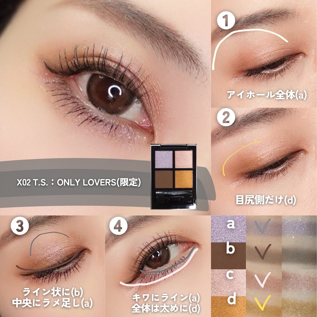 THREE スターゲージング アイシャドウクアッド/THREE/アイシャドウパレットを使ったクチコミ(7枚目)