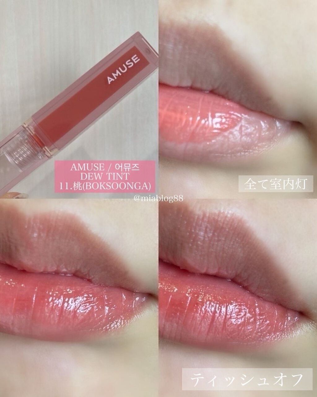 デューティント/AMUSE/リップティントを使ったクチコミ（2枚目）