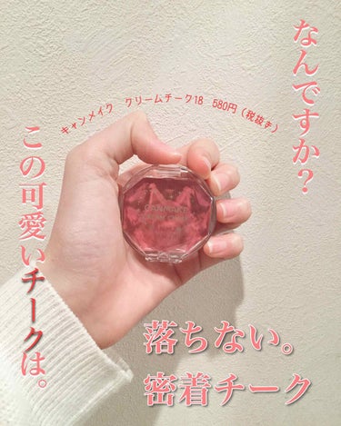 ｢落ちない密着チーク。プチプラで買えます。」


こんにちは！まめぴよである。
今日は、キャンメイクのクリームチークを紹介します！😋
こないだ言った通り、コスメ爆買いびーびーえーに
なった時に買ったやつ