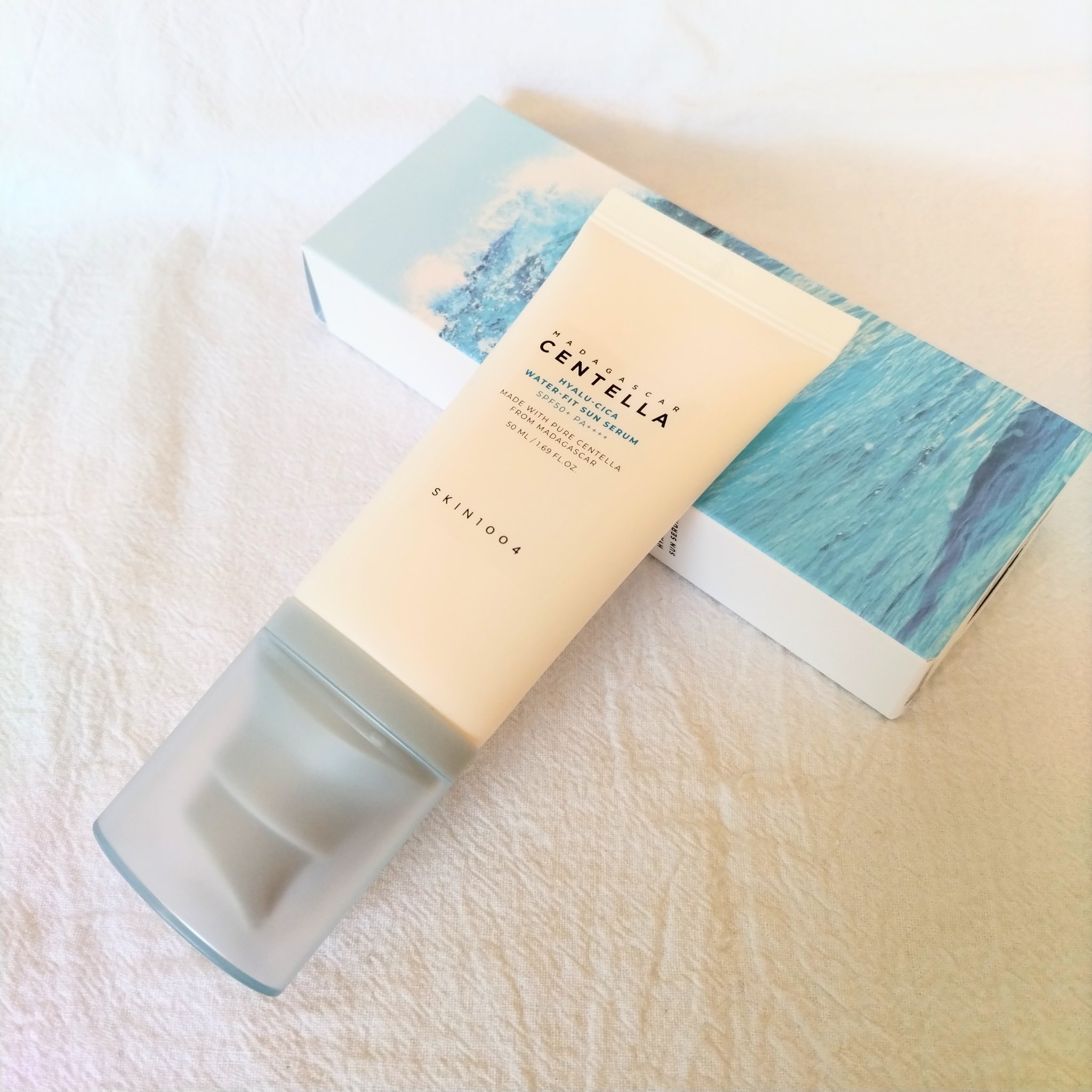 ヒアルーシカ ウォーターフィット サンセラム/SKIN1004/日焼け止めローションを使ったクチコミ（1枚目）