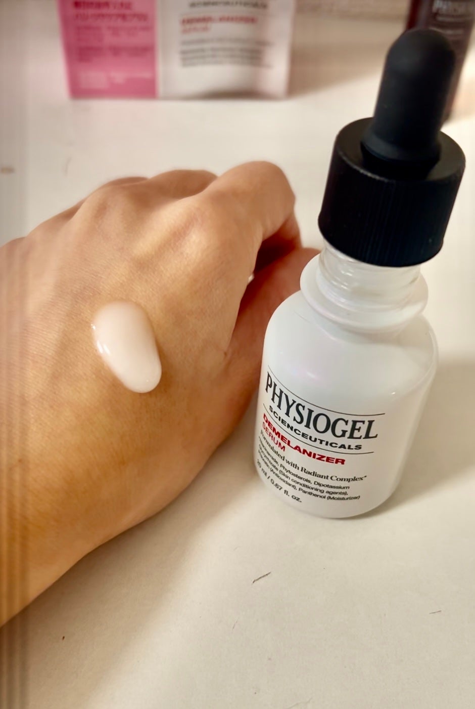 ディメラナイザートーニングアンプル/PHYSIOGEL/美容液を使ったクチコミ(2枚目)