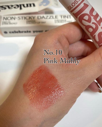 ノンスティッキーダズルティント/unleashia/リップティントを使ったクチコミ(4枚目)