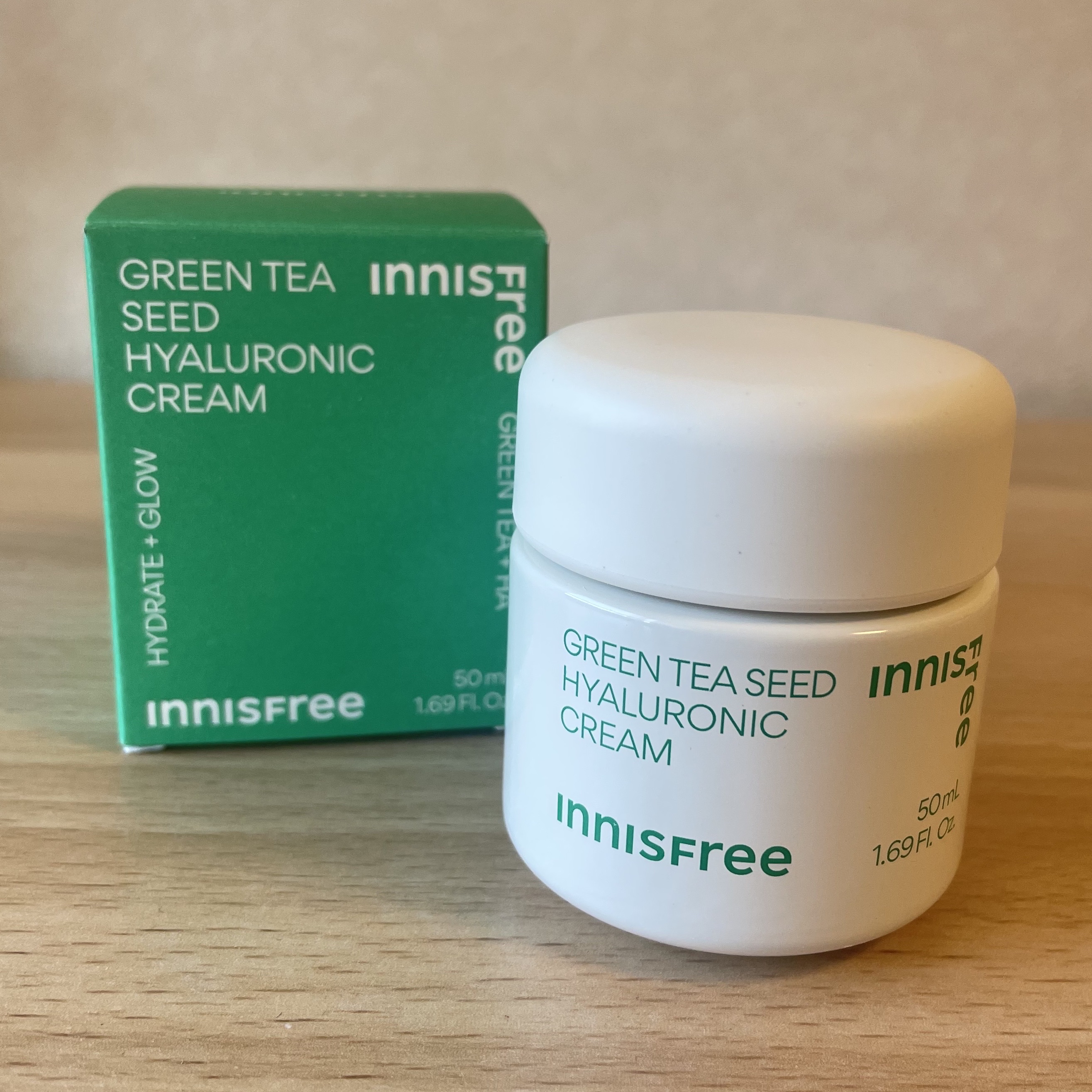 グリーンティーシード　ヒアルロン　クリーム 50mL/innisfree/フェイスクリームを使ったクチコミ（1枚目）