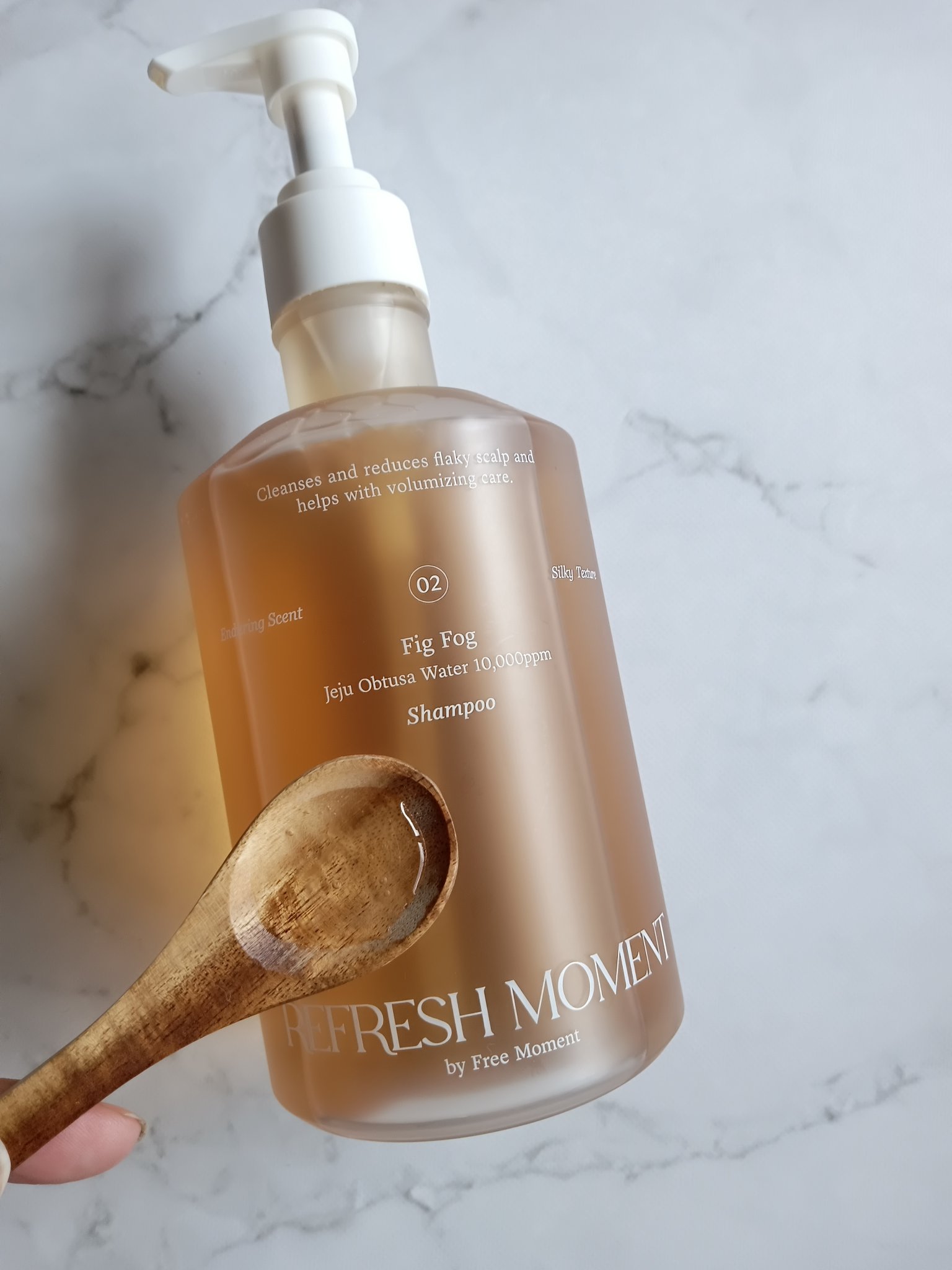 リフレッシュモーメントパフュームシャンプー/トリートメント Fig Fog/Free Moment /市販シャンプーを使ったクチコミ（2枚目）