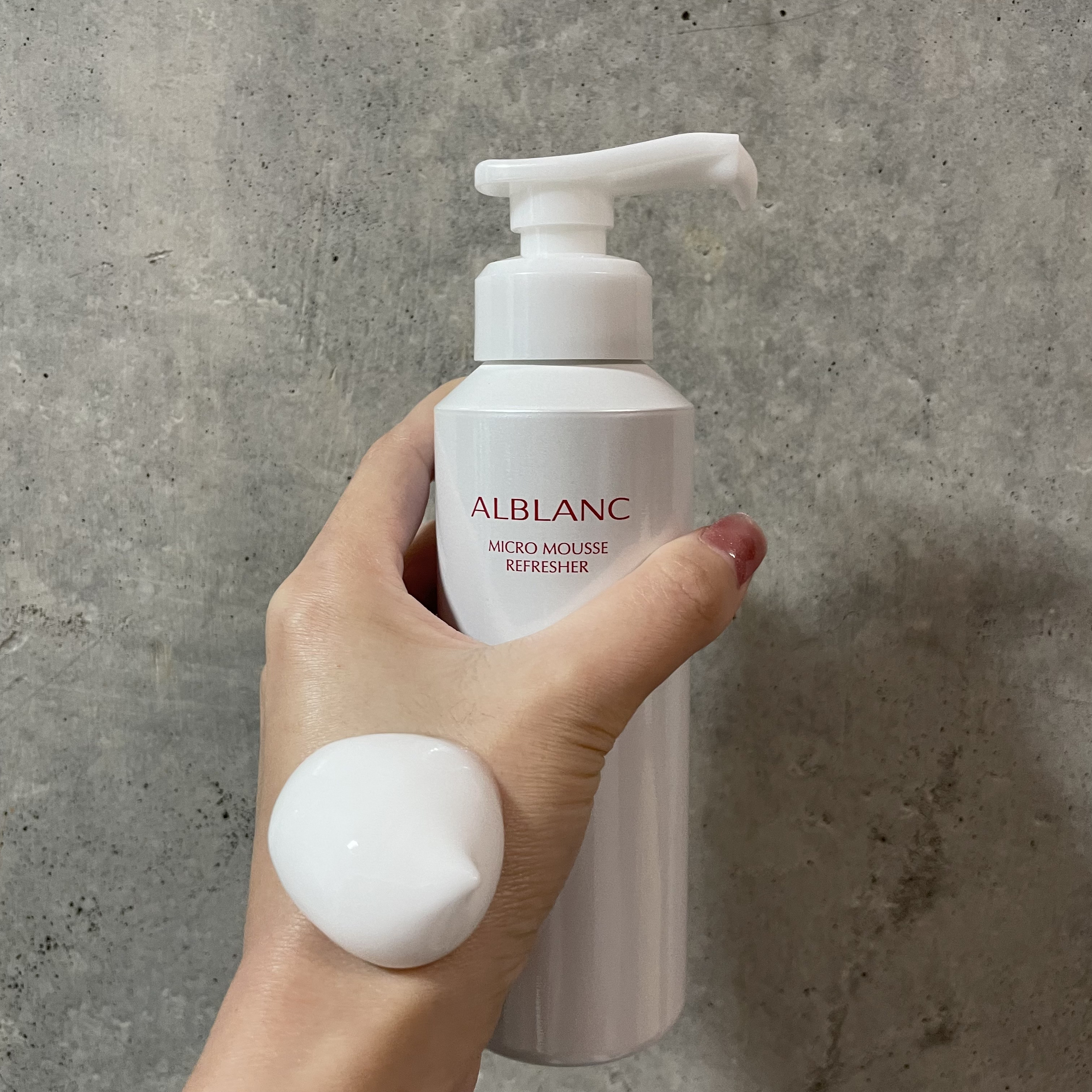 マイクロムース リフレッシャー/ALBLANC/泡洗顔を使ったクチコミ（2枚目）