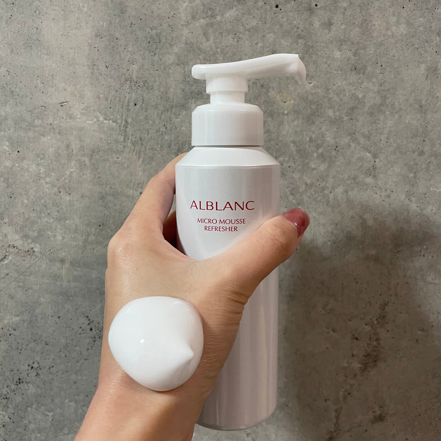 マイクロムース リフレッシャー/ALBLANC/泡洗顔を使ったクチコミ(2枚目)