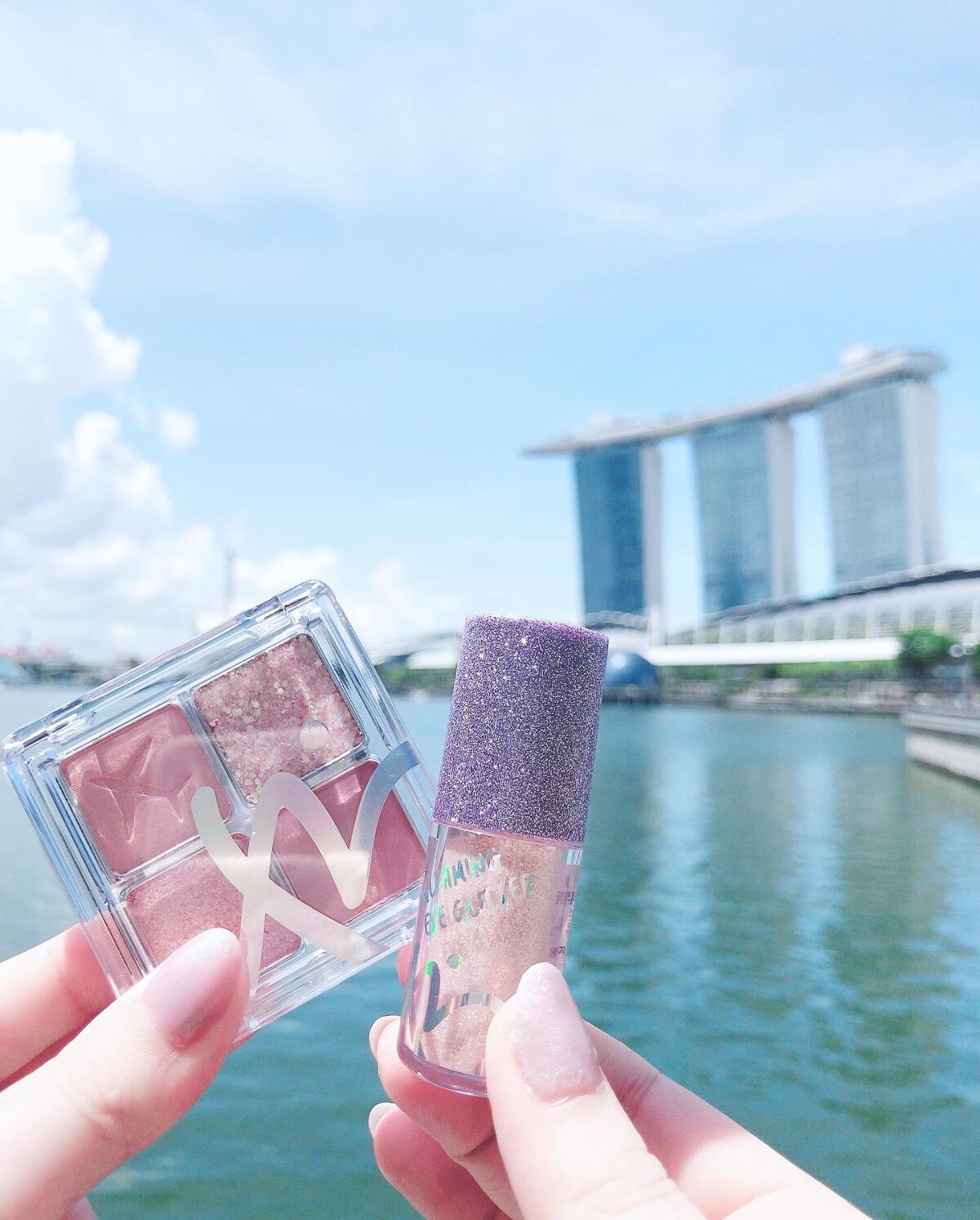 グリーミングアイグリッター #03 PEACH/IBIM/グリッターを使ったクチコミ（1枚目）