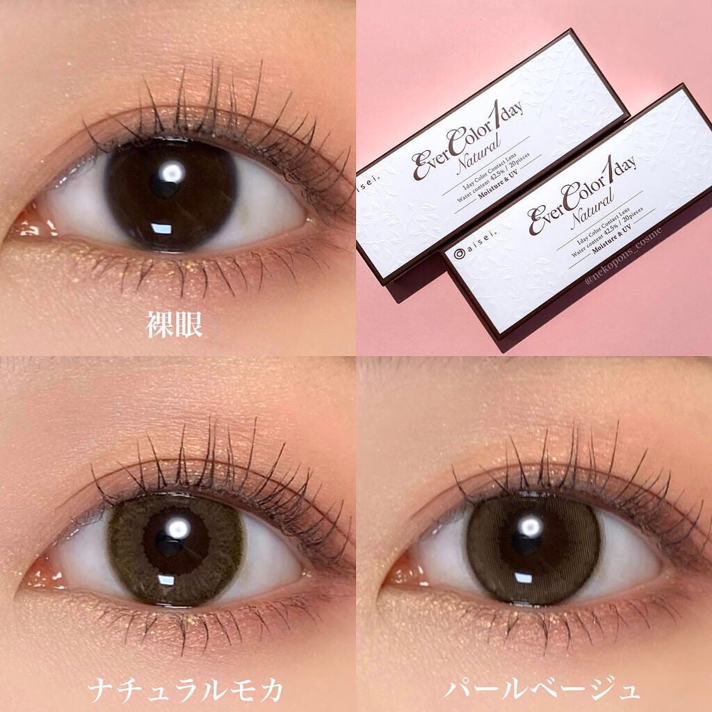 エバーカラーワンデー ナチュラル/エバーカラー/ワンデー(1DAY)カラコンを使ったクチコミ(2枚目)