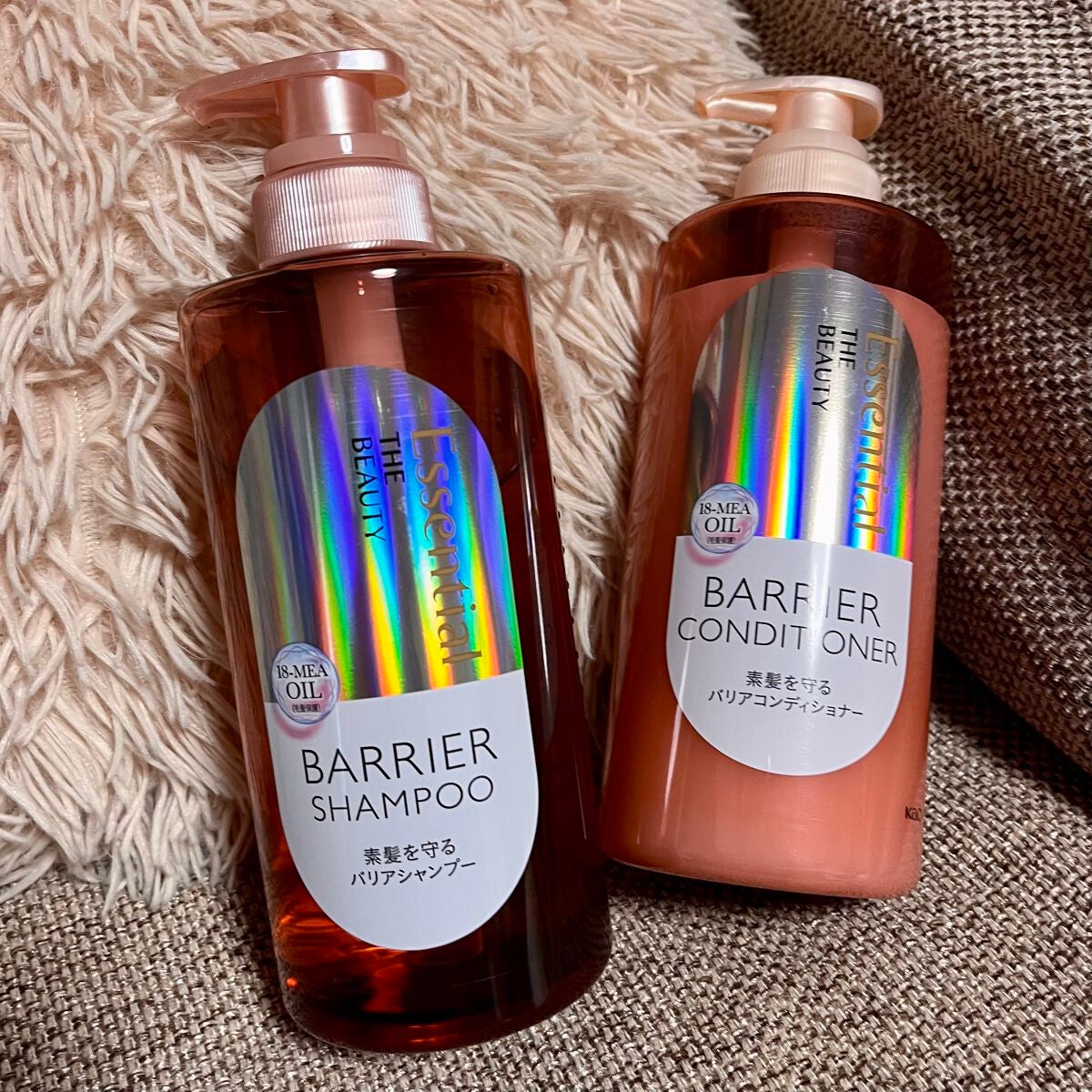 ザビューティ 髪のキメ美容素髪を守る バリアシャンプー/コンディショナー/エッセンシャル/シャンプー・コンディショナーを使ったクチコミ(2枚目)