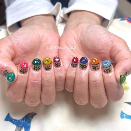 ぴよこれいと あうるす on LIPS 「デザインをインスタで見てくれて、これにするー!との事で💜チップ..」(4枚目)