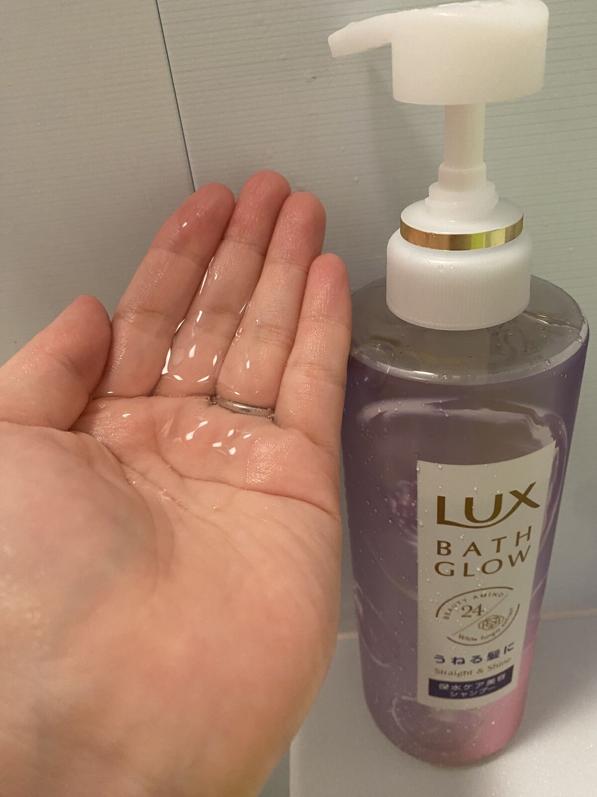 バスグロウ ストレート&シャイン シャンプー/トリートメント/LUX/市販シャンプーを使ったクチコミ（2枚目）